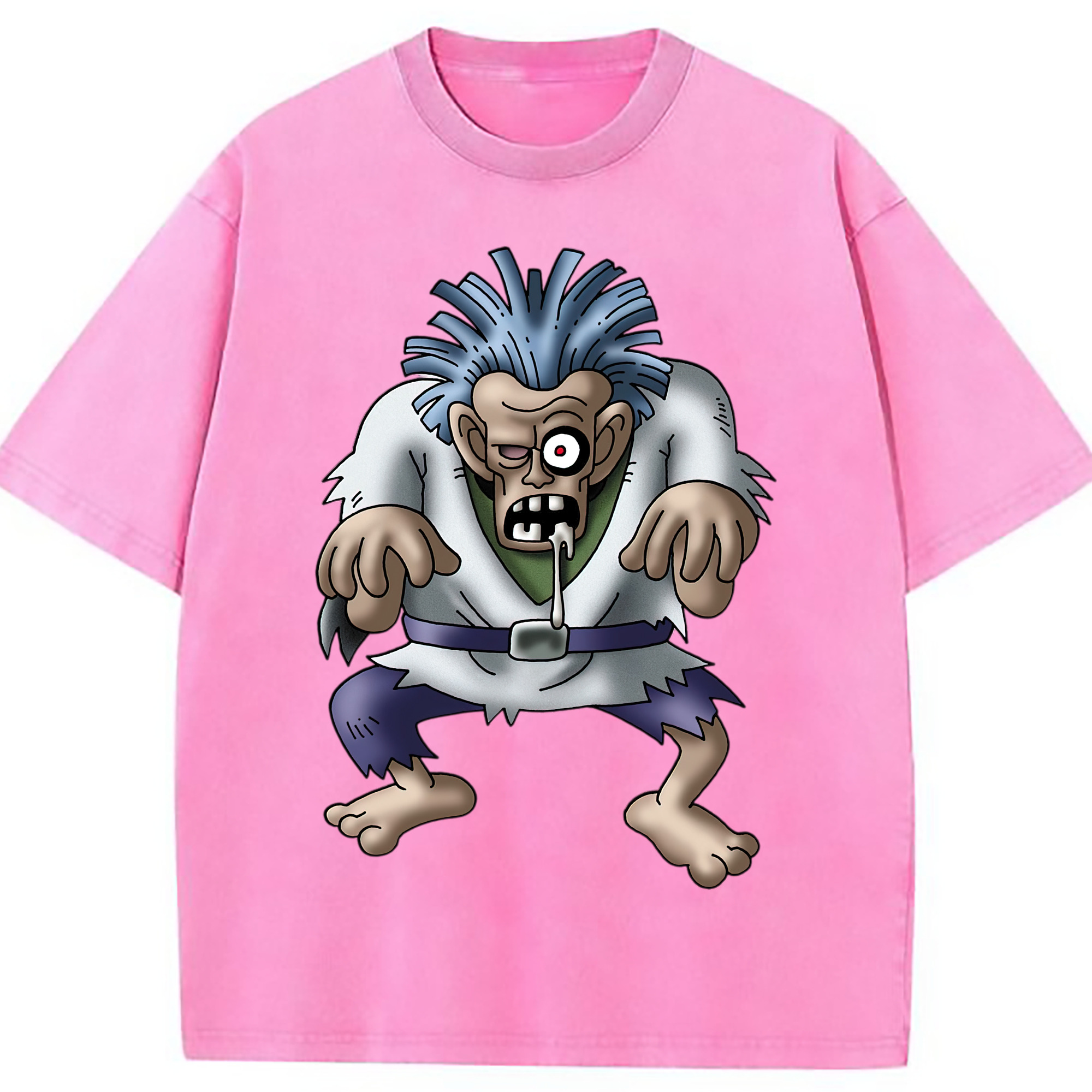 （画像用） ドラゴンクエスト Doragon Kuesuto Dragon Quest 綿100% ヴィンテージ風 半袖Tシャツ（フロントプリント）